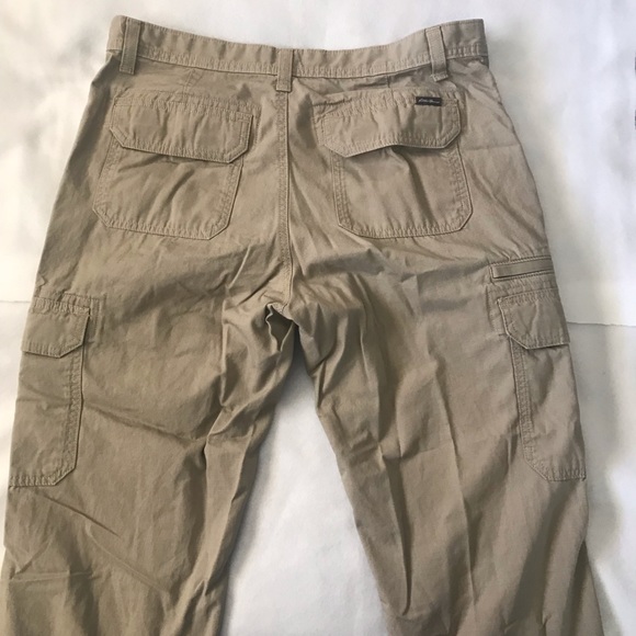 MENS Tan Cargo Pants - Picture 2 of 5